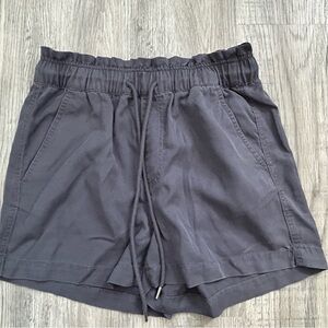 LOFT Charcoal Drawstring Shorts Sz S